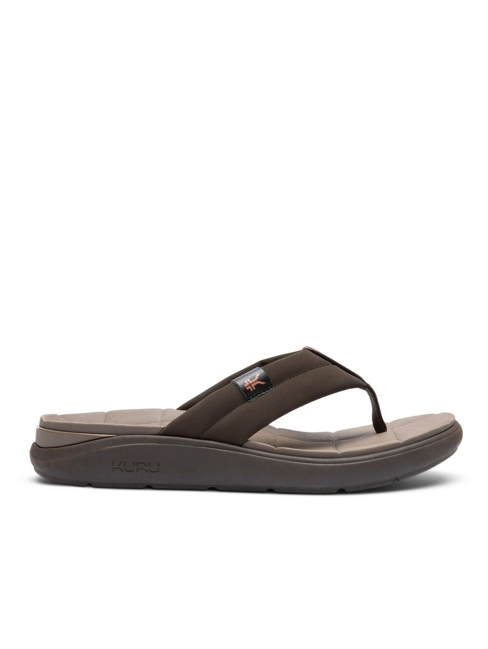 KURU Footwear MOMENT Flip Espresso Brown-Warmstone Sandal Sizes 11M-14M